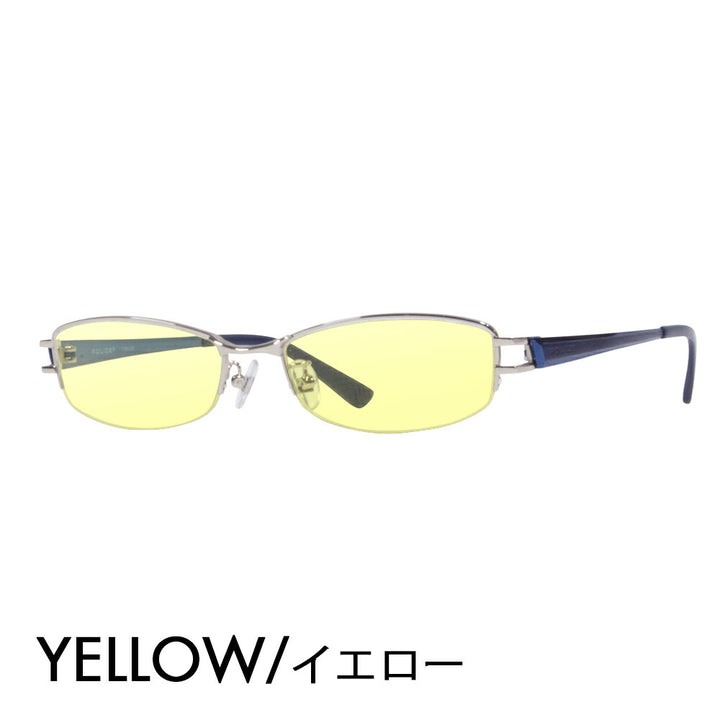 [Authorized Retailer] Police Glasses Sunglasses Color Lens Set VPL420J 0579 53 POLICE Square Nylor Titanium Fashion Glasses Glasses 