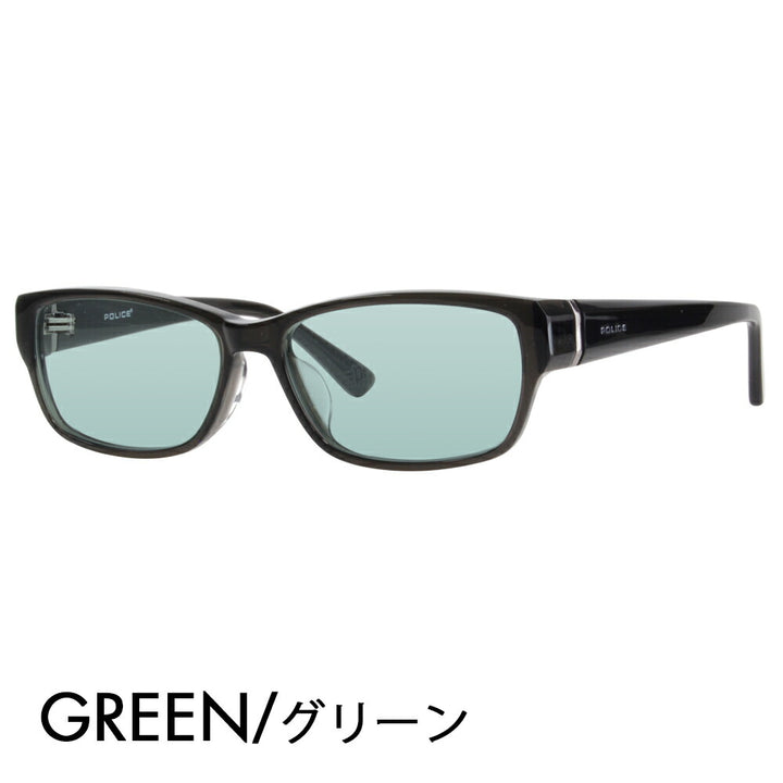 [Authorized Retailer] Police Glasses Frame Sunglasses Color Lens Set VPL660J 02GR 55 POLICE Square Cell Acetate Fashion Glasses Glasses 