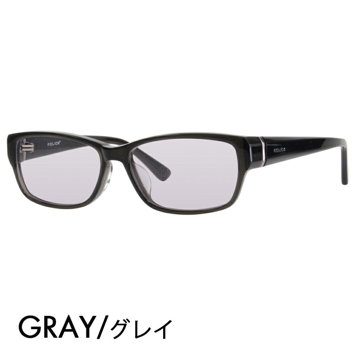 [Authorized Retailer] Police Glasses Frame Sunglasses Color Lens Set VPL660J 02GR 55 POLICE Square Cell Acetate Fashion Glasses Glasses 