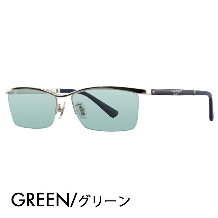 [Authorized Retailer] Police Eyeglasses Frame Sunglasses Color Lens Set VPLB04J 0579 56 POLICE Square Half Rim Nylor Titanium Fashion Glasses Eyeglasses 