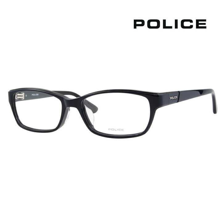 [Authorized Retailer] Non-prescription 1.55 lens replacement +0 yen Police glasses frame VPLB93J 03LW 54 POLICE square full rim cell men's fashion glasses glasses 