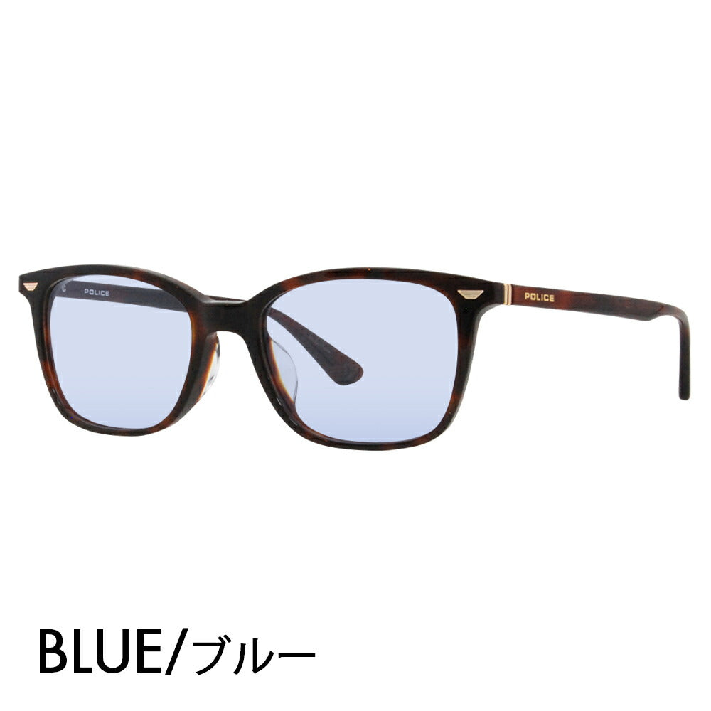 [Authorized Retailer] Police Glasses Frame Sunglasses Color Lens Set VPLF52J 03AZ 52 POLICE Men's Square Wellington Cell Full Rim Japan Collection Fashion Glasses Glasses 