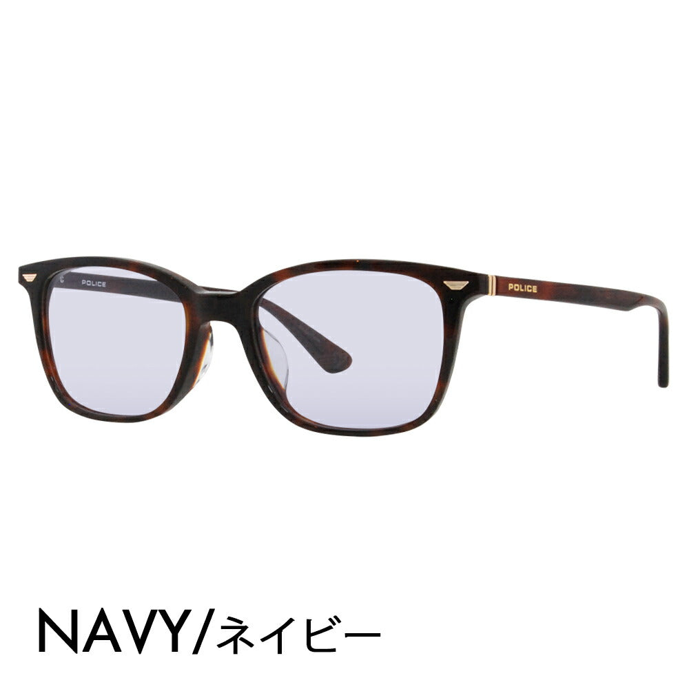 [Authorized Retailer] Police Glasses Frame Sunglasses Color Lens Set VPLF52J 03AZ 52 POLICE Men's Square Wellington Cell Full Rim Japan Collection Fashion Glasses Glasses 