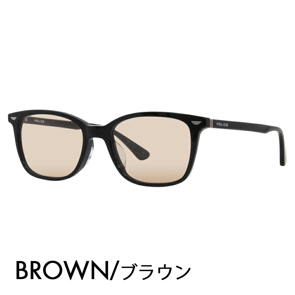 [Authorized Retailer] Police Glasses Frame Sunglasses Color Lens Set VPLF52J 0700 52 POLICE Men's Square Wellington Cell Full Rim Japan Collection Fashion Glasses Glasses 