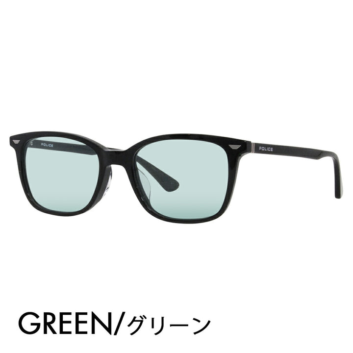 [Authorized Retailer] Police Glasses Frame Sunglasses Color Lens Set VPLF52J 0700 52 POLICE Men's Square Wellington Cell Full Rim Japan Collection Fashion Glasses Glasses 