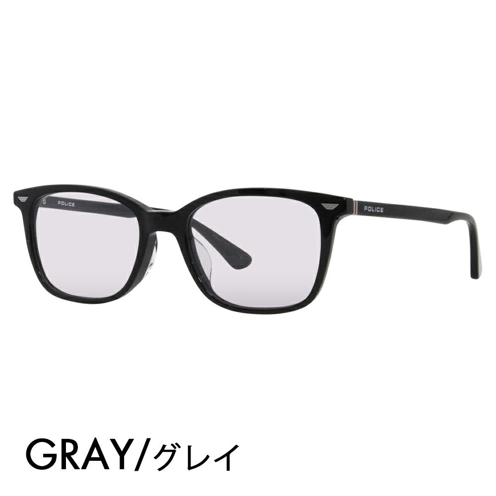 [Authorized Retailer] Police Glasses Frame Sunglasses Color Lens Set VPLF52J 0700 52 POLICE Men's Square Wellington Cell Full Rim Japan Collection Fashion Glasses Glasses 