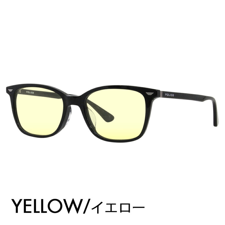 [Authorized Retailer] Police Glasses Frame Sunglasses Color Lens Set VPLF52J 0700 52 POLICE Men's Square Wellington Cell Full Rim Japan Collection Fashion Glasses Glasses 