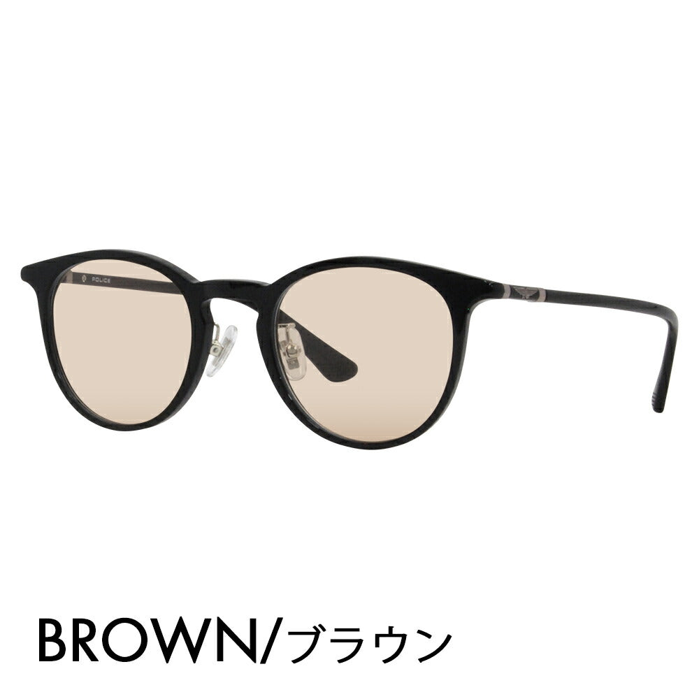 [Authorized Retailer] Police Glasses Frame Sunglasses Color Lens Set VPLF53J 0700 47 POLICE Boston Cell Full Rim Japan Collection Fashion Glasses Glasses 