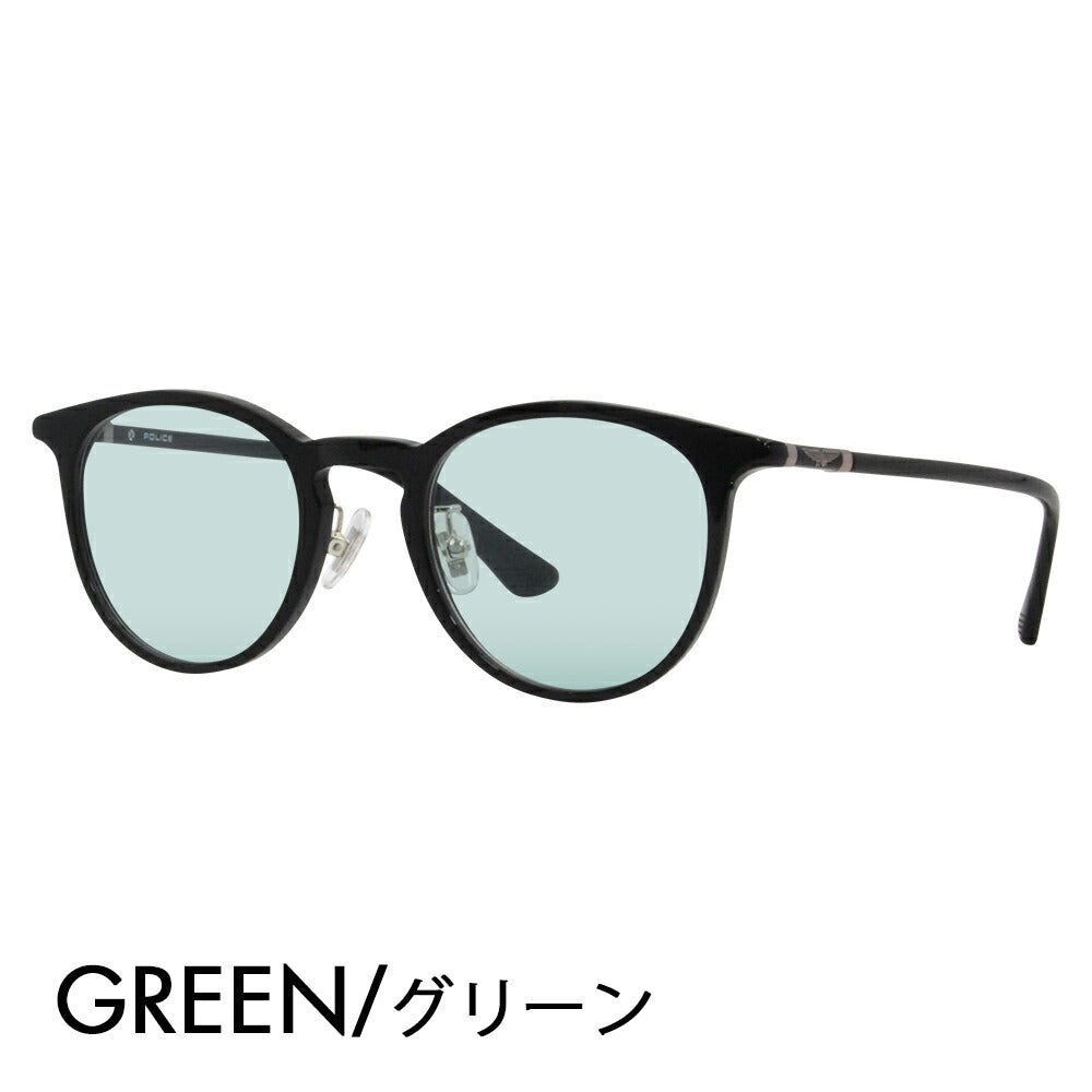 [Authorized Retailer] Police Glasses Frame Sunglasses Color Lens Set VPLF53J 0700 47 POLICE Boston Cell Full Rim Japan Collection Fashion Glasses Glasses 