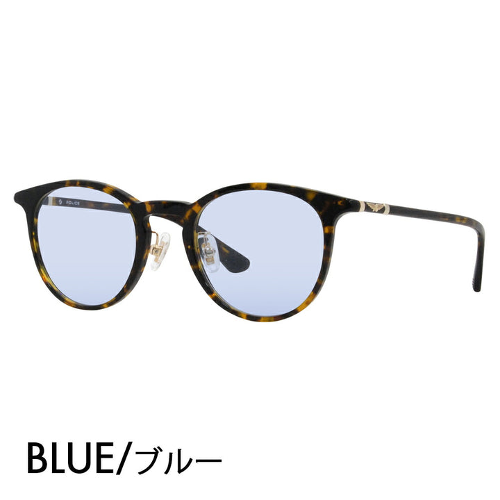 [Authorized Retailer] Police Glasses Frame Sunglasses Color Lens Set VPLF53J 0722 47 POLICE Boston Cell Full Rim Japan Collection Fashion Glasses Glasses 