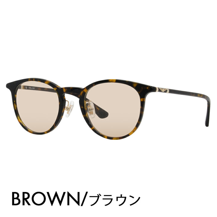 [Authorized Retailer] Police Glasses Frame Sunglasses Color Lens Set VPLF53J 0722 47 POLICE Boston Cell Full Rim Japan Collection Fashion Glasses Glasses 