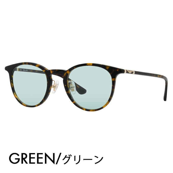 [Authorized Retailer] Police Glasses Frame Sunglasses Color Lens Set VPLF53J 0722 47 POLICE Boston Cell Full Rim Japan Collection Fashion Glasses Glasses 