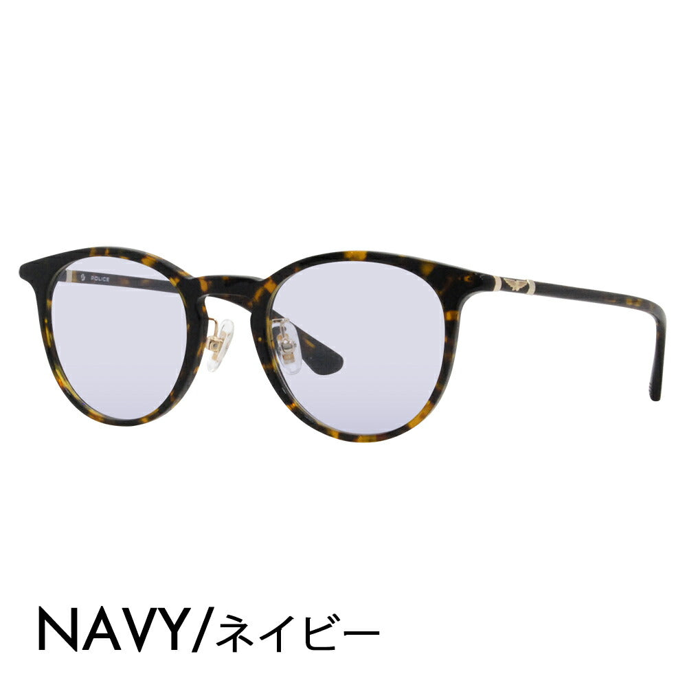 [Authorized Retailer] Police Glasses Frame Sunglasses Color Lens Set VPLF53J 0722 47 POLICE Boston Cell Full Rim Japan Collection Fashion Glasses Glasses 