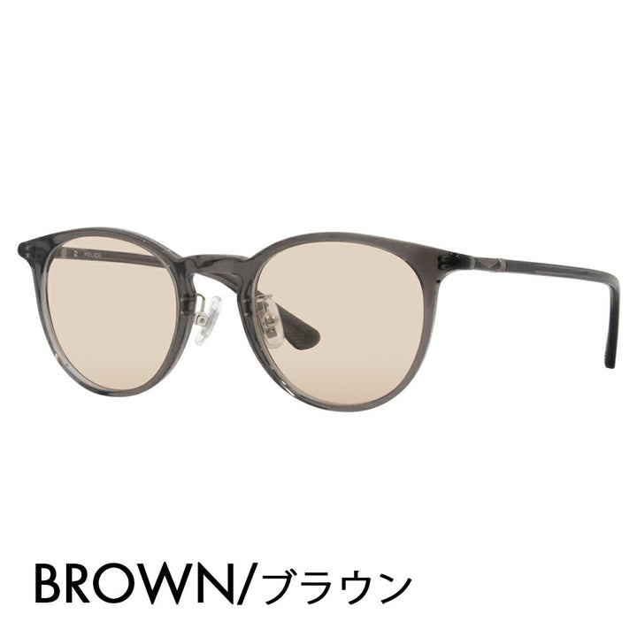 [Authorized Retailer] Police Glasses Frame Sunglasses Color Lens Set VPLF53J 09HP 47 POLICE Boston Cell Full Rim Japan Collection Fashion Glasses Glasses 