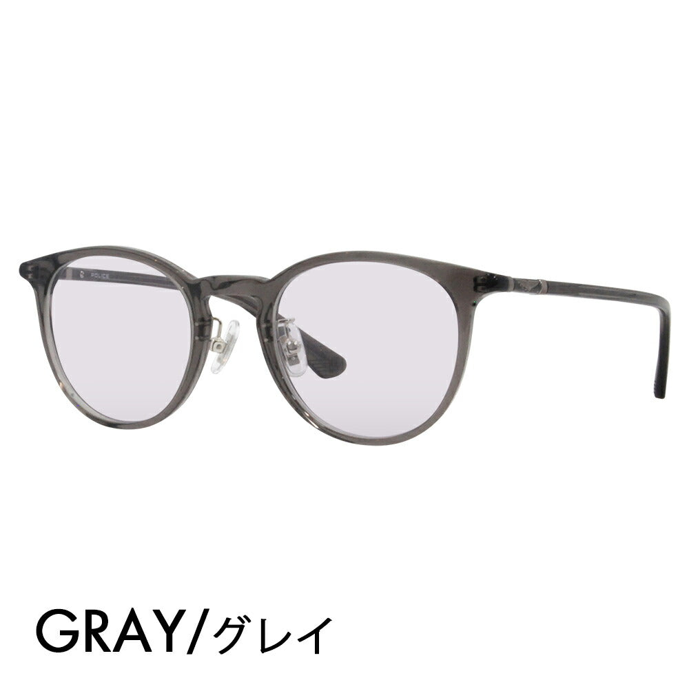 [Authorized Retailer] Police Glasses Frame Sunglasses Color Lens Set VPLF53J 09HP 47 POLICE Boston Cell Full Rim Japan Collection Fashion Glasses Glasses 