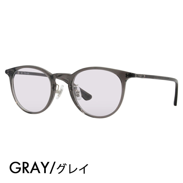 [Authorized Retailer] Police Glasses Frame Sunglasses Color Lens Set VPLF53J 09HP 47 POLICE Boston Cell Full Rim Japan Collection Fashion Glasses Glasses 