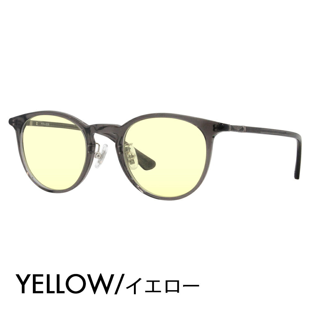 [Authorized Retailer] Police Glasses Frame Sunglasses Color Lens Set VPLF53J 09HP 47 POLICE Boston Cell Full Rim Japan Collection Fashion Glasses Glasses 