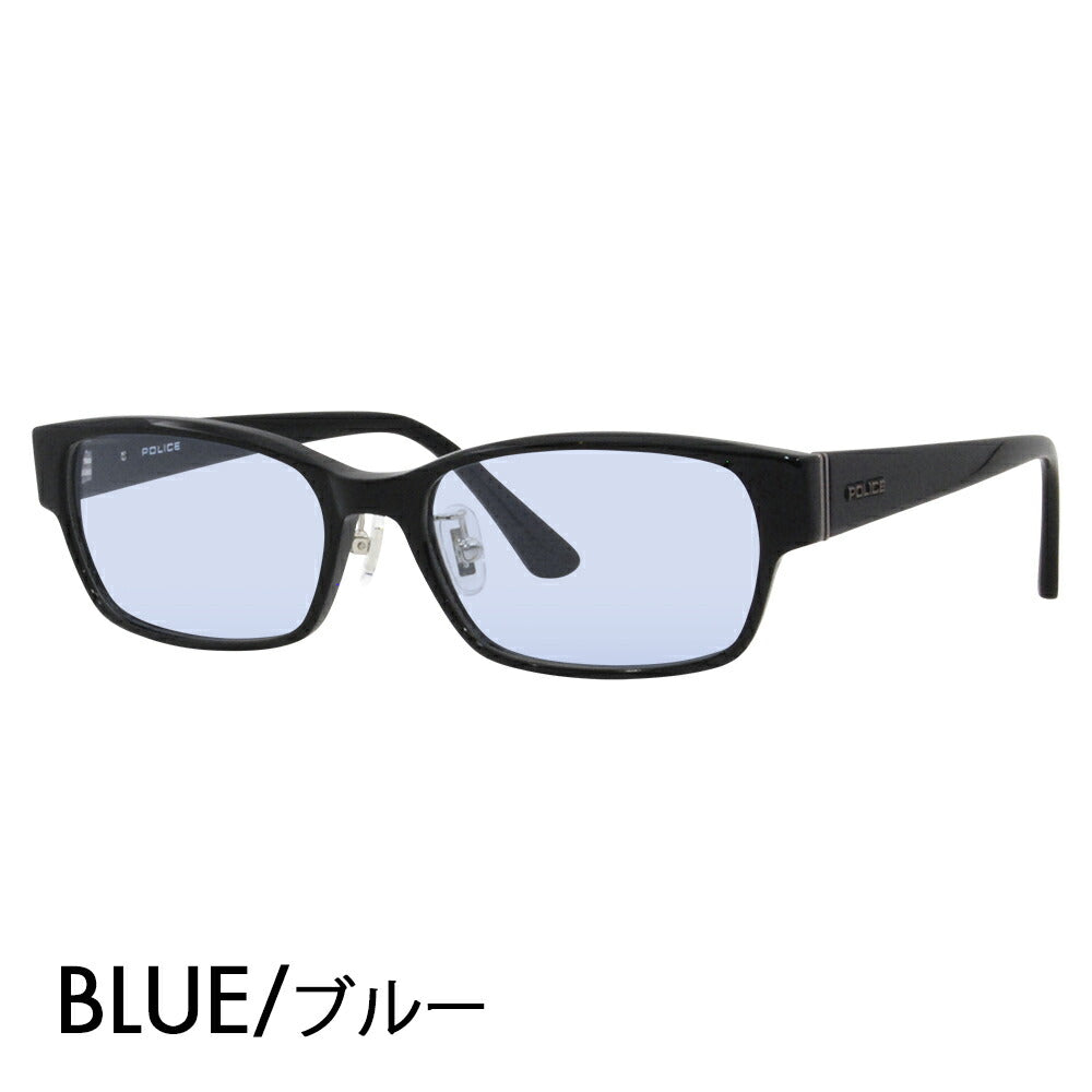 [Authorized Retailer] Police Glasses Frame Sunglasses Color Lens Set VPLF54J 0700 55 POLICE Men's Square Cell Full Rim Japan Collection Fashion Glasses Glasses 