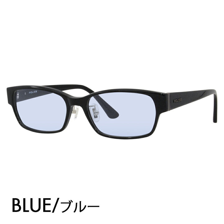 [Authorized Retailer] Police Glasses Frame Sunglasses Color Lens Set VPLF54J 0700 55 POLICE Men's Square Cell Full Rim Japan Collection Fashion Glasses Glasses 