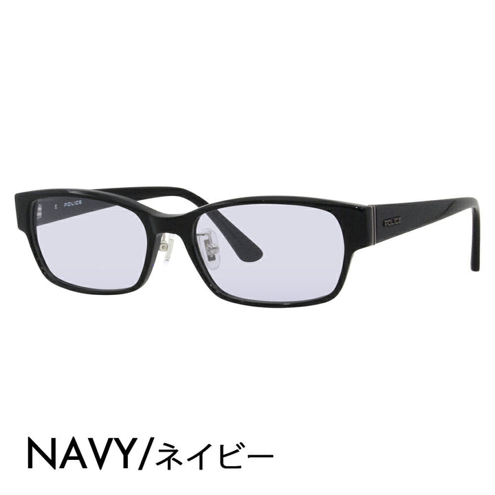 [Authorized Retailer] Police Glasses Frame Sunglasses Color Lens Set VPLF54J 0700 55 POLICE Men's Square Cell Full Rim Japan Collection Fashion Glasses Glasses 