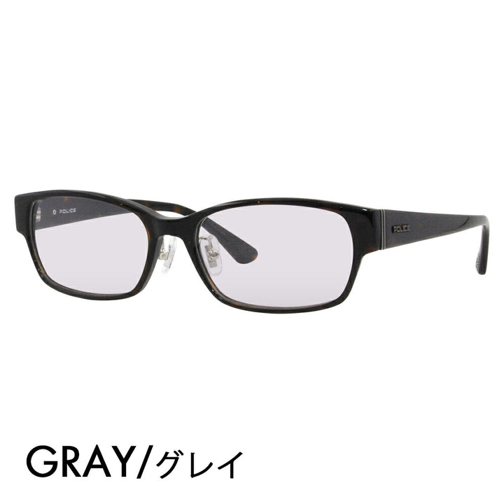 [Authorized Retailer] Police Glasses Frame Sunglasses Color Lens Set VPLF54J 0710 55 POLICE Men's Square Cell Full Rim Japan Collection Fashion Glasses Glasses 