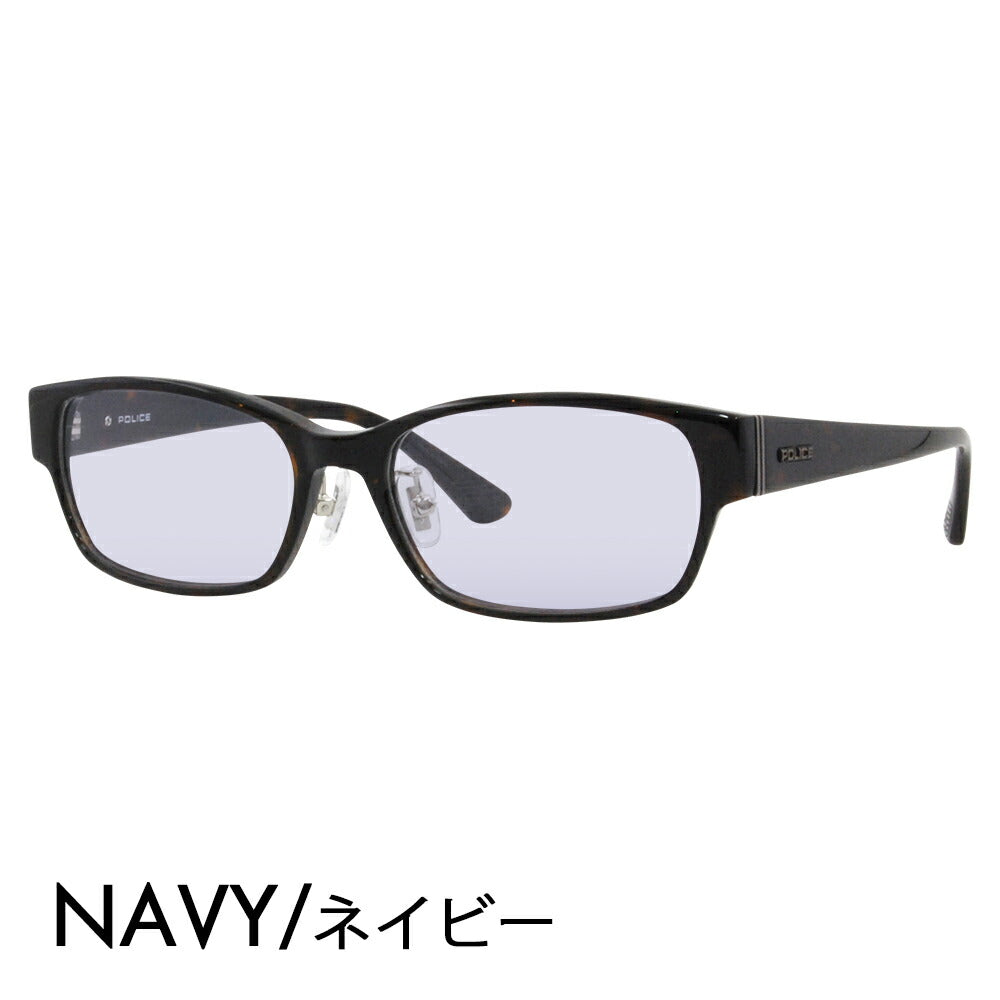 [Authorized Retailer] Police Glasses Frame Sunglasses Color Lens Set VPLF54J 0710 55 POLICE Men's Square Cell Full Rim Japan Collection Fashion Glasses Glasses 