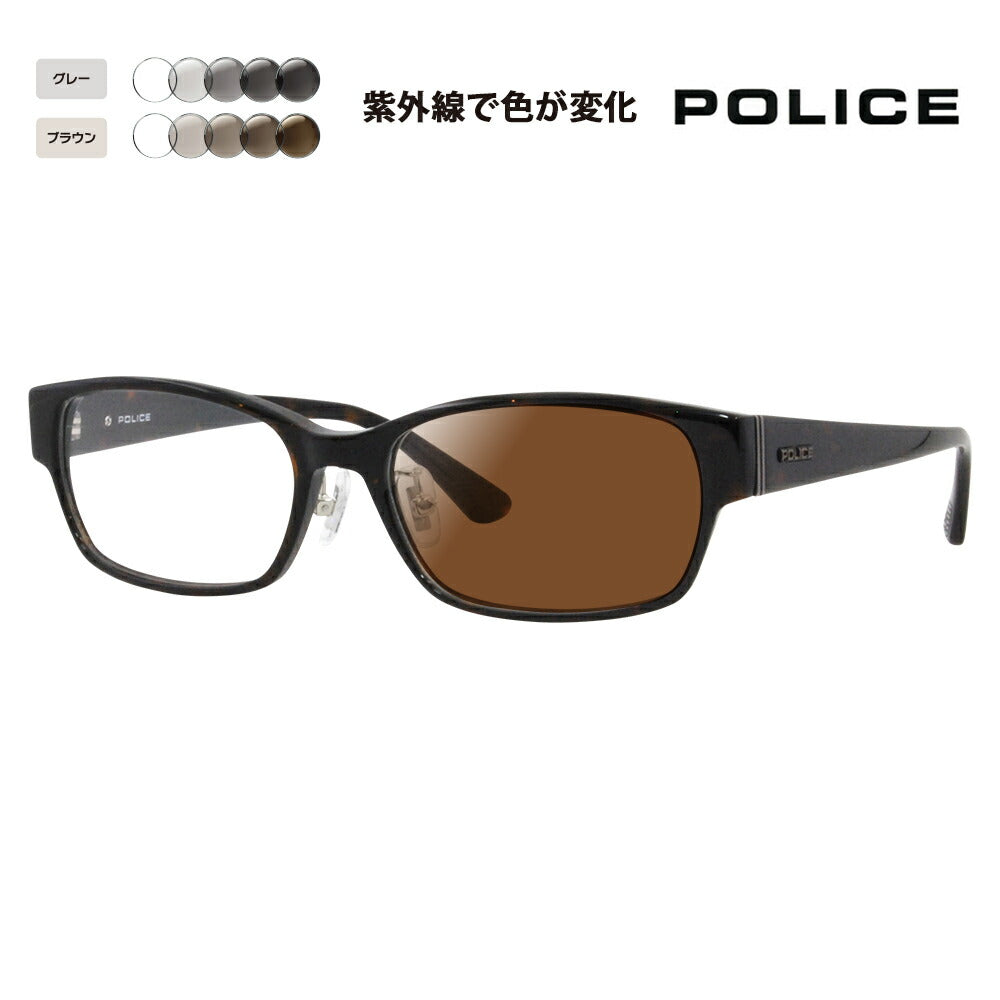 【正规品贩売店】ポrisu メガネ furemu sangurasu 调光renzuzetto VPLF54J 0710 55 POLICE メンズ sukuea seru fururimuジャパンコrekushon 伊达眼镜 メガネ