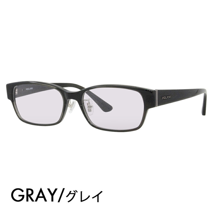 [Authorized Retailer] Police Glasses Frame Sunglasses Color Lens Set VPLF54J 0M78 55 POLICE Men's Square Cell Full Rim Japan Collection Fashion Glasses Glasses 