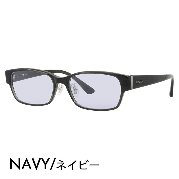 [Authorized Retailer] Police Glasses Frame Sunglasses Color Lens Set VPLF54J 0M78 55 POLICE Men's Square Cell Full Rim Japan Collection Fashion Glasses Glasses 