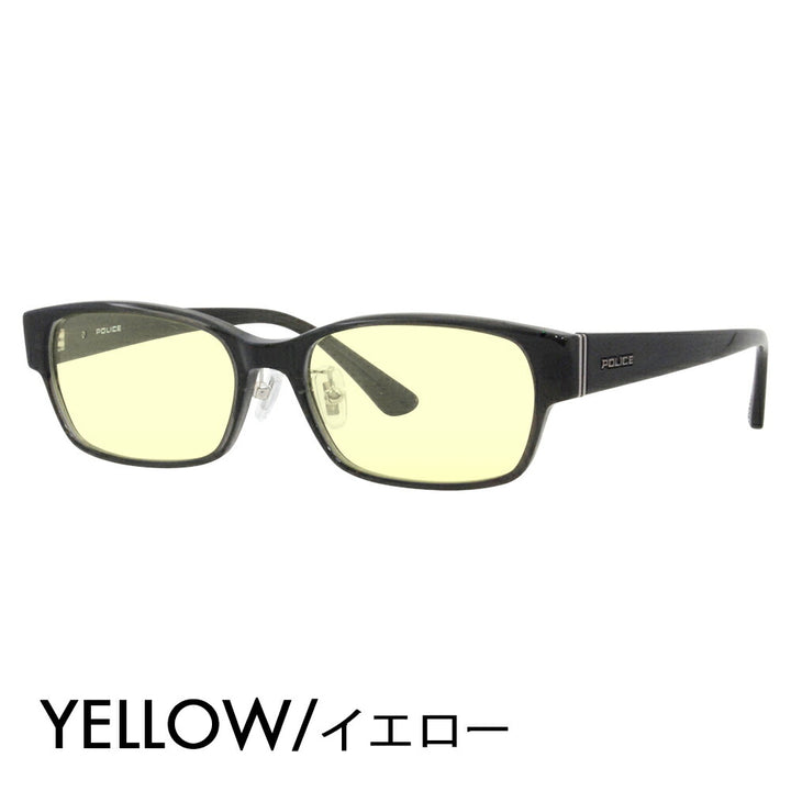 [Authorized Retailer] Police Glasses Frame Sunglasses Color Lens Set VPLF54J 0M78 55 POLICE Men's Square Cell Full Rim Japan Collection Fashion Glasses Glasses 