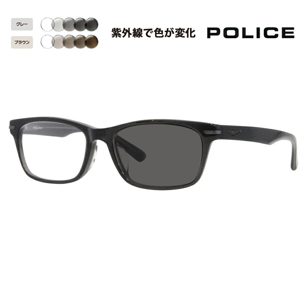 【正规品贩売店】ポrisu メガネ furemu sangurasu 调光renzuzetto VPLF55J 0W44 53 POLICE menzu sukuea ウerinton seru fuurimuジャパンコrekushon 伊达眼镜 メガネ