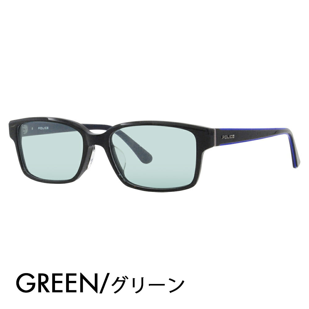 [Authorized Retailer] Police Glasses Frame Sunglasses Color Lens Set VPLF56J 0700 54 POLICE Men's Square Wellington Cell Full Rim Japan Collection Fashion Glasses Glasses 