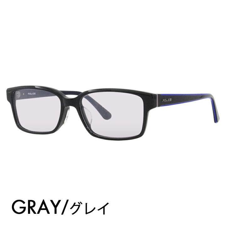 [Authorized Retailer] Police Glasses Frame Sunglasses Color Lens Set VPLF56J 0700 54 POLICE Men's Square Wellington Cell Full Rim Japan Collection Fashion Glasses Glasses 