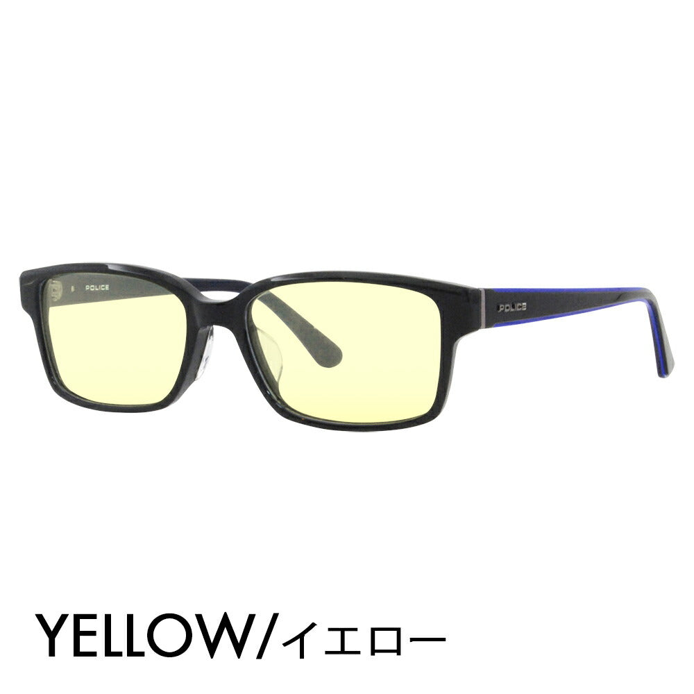 [Authorized Retailer] Police Glasses Frame Sunglasses Color Lens Set VPLF56J 0700 54 POLICE Men's Square Wellington Cell Full Rim Japan Collection Fashion Glasses Glasses 