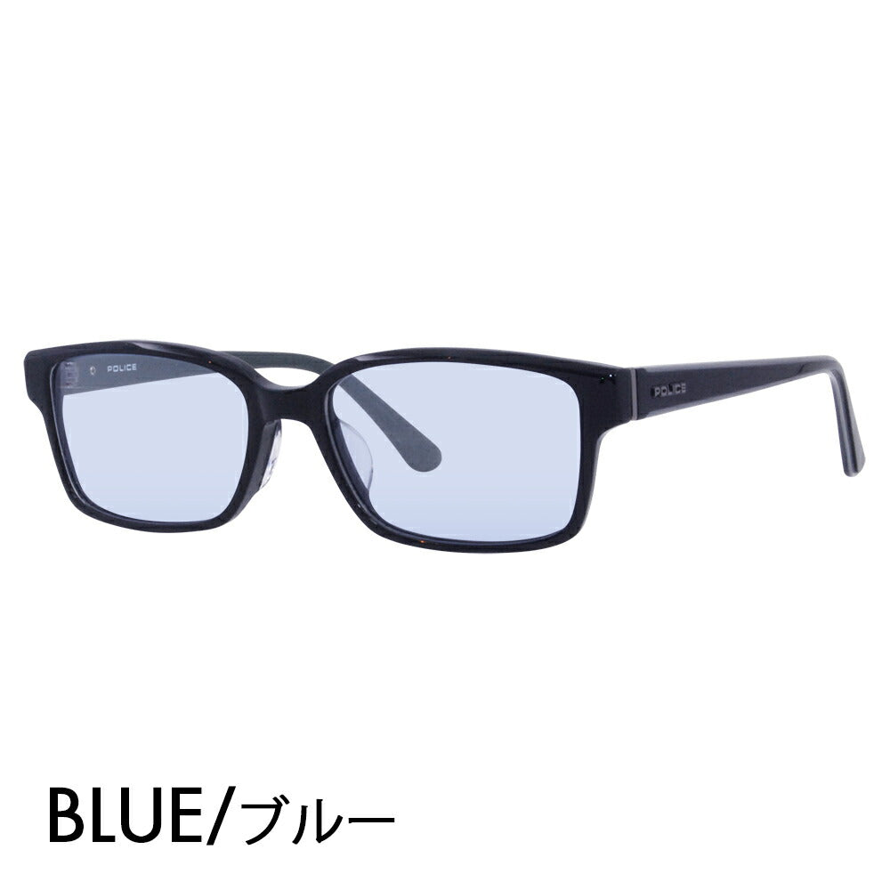 [Authorized Retailer] Police Glasses Frame Sunglasses Color Lens Set VPLF56J 07NS 54 POLICE Men's Square Wellington Cell Full Rim Japan Collection Fashion Glasses Glasses 