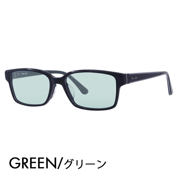 [Authorized Retailer] Police Glasses Frame Sunglasses Color Lens Set VPLF56J 07NS 54 POLICE Men's Square Wellington Cell Full Rim Japan Collection Fashion Glasses Glasses 