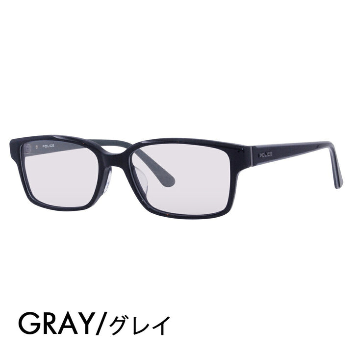 [Authorized Retailer] Police Glasses Frame Sunglasses Color Lens Set VPLF56J 07NS 54 POLICE Men's Square Wellington Cell Full Rim Japan Collection Fashion Glasses Glasses 