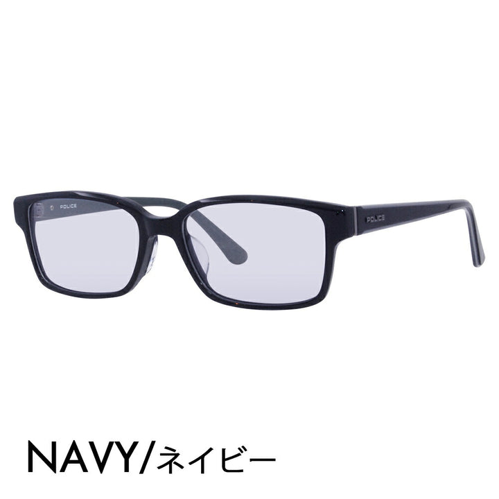 [Authorized Retailer] Police Glasses Frame Sunglasses Color Lens Set VPLF56J 07NS 54 POLICE Men's Square Wellington Cell Full Rim Japan Collection Fashion Glasses Glasses 