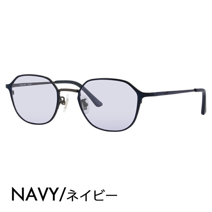 [Authorized Retailer] Police Glasses Frame Sunglasses Color Lens Set VPLL56J 0N37 48 POLICE Boston Crown Panto Metal Classic Full Rim Japan Collection Fashion Glasses Glasses 