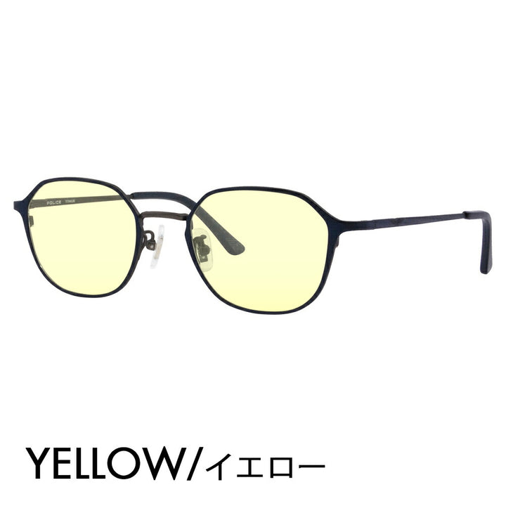 [Authorized Retailer] Police Glasses Frame Sunglasses Color Lens Set VPLL56J 0N37 48 POLICE Boston Crown Panto Metal Classic Full Rim Japan Collection Fashion Glasses Glasses 