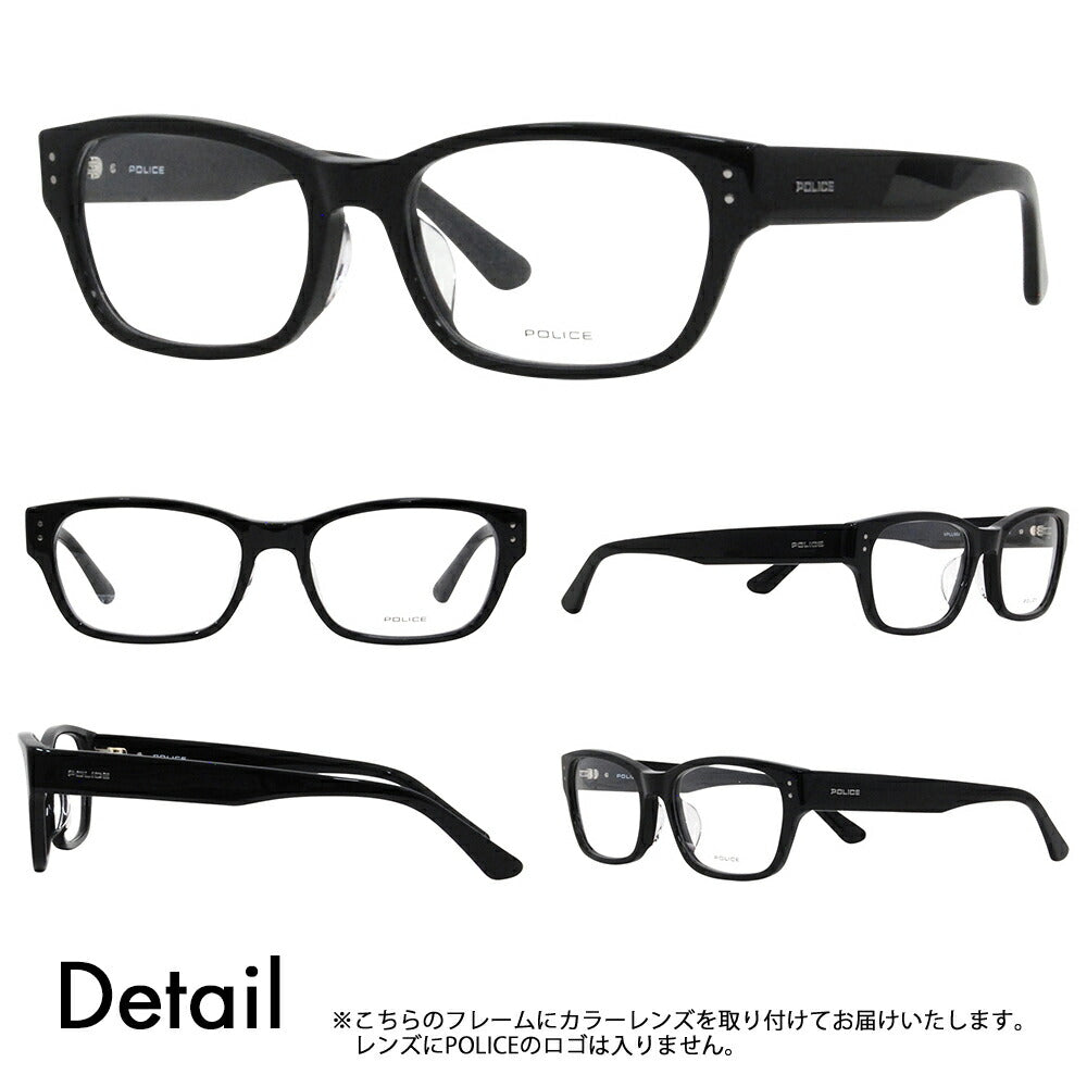 [Authorized Retailer] Police Glasses Frame Sunglasses Color Lens Set VPLL90J 0700 54 POLICE Men's 2023 Model Wellington Square Japan Model Cell 40th Anniversary Model Fashion Glasses Glasses 