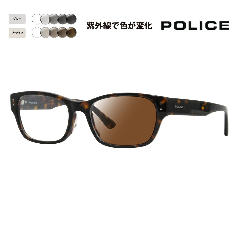 【正规品贩売店】ポrisu メガネ furemu sangurasu 调光renzuzetto VPLL90J 0710 54 POLICE menzu 2023年moderu ウェrinton sukueaジャパンモデルセル 40周年モデル 伊达眼镜 メガネ