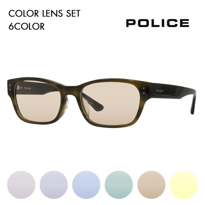 [Authorized Retailer] Police Glasses Frame Sunglasses Color Lens Set VPLL90J 0G61 54 POLICE Men's 2023 Model Wellington Square Japan Model Cell 40th Anniversary Model Fashion Glasses Glasses 