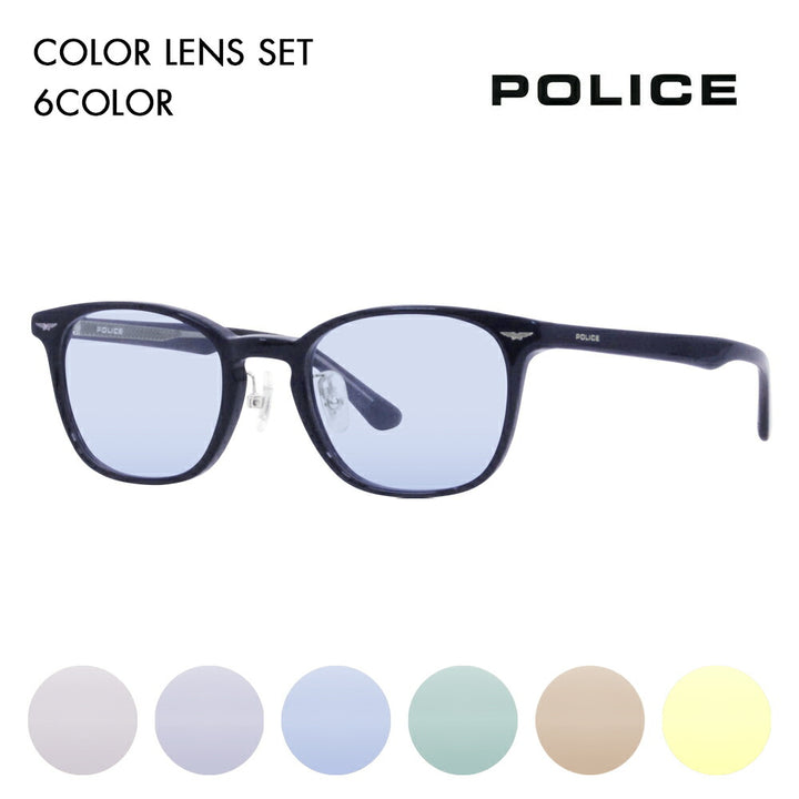 [Authorized Retailer] Police Glasses Frame Sunglasses Color Lens Set VPLL91J 07NS 50 POLICE Men's 2023 Model Boston Classic Japan Model Cell 40th Anniversary Model Fashion Glasses Glasses 