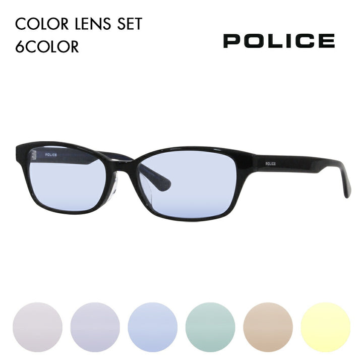 [Authorized Retailer] Police Glasses Frame Sunglasses Color Lens Set VPLL93J 0700 53 POLICE Men's 2023 Model Wellington Square Japan Model Cell 40th Anniversary Model Fashion Glasses Glasses 