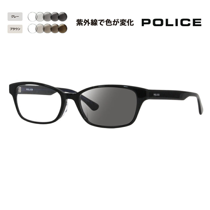 【正规品贩売店】ポrisu メガネ furemu sangurasu 调光renzuzetto VPLL93J 0700 53 POLICE menzu 2023年moderu ウェrinton sukueaジャパンモデルセル 40周年モデル 伊达眼镜 メガネ