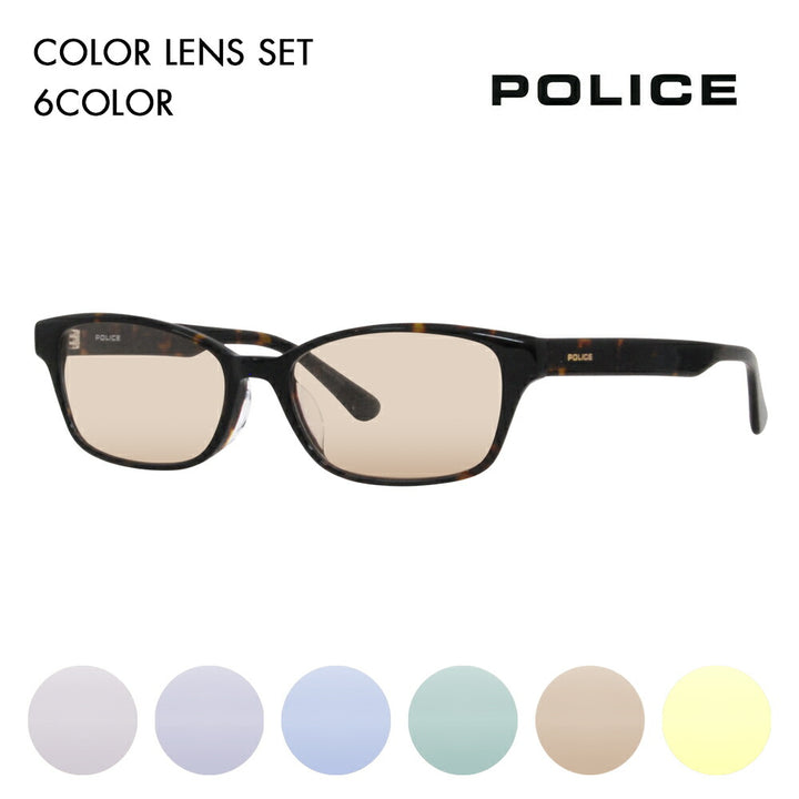 [Authorized Retailer] Police Glasses Frame Sunglasses Color Lens Set VPLL93J 0722 53 POLICE Men's 2023 Model Wellington Square Japan Model Cell 40th Anniversary Model Fashion Glasses Glasses 