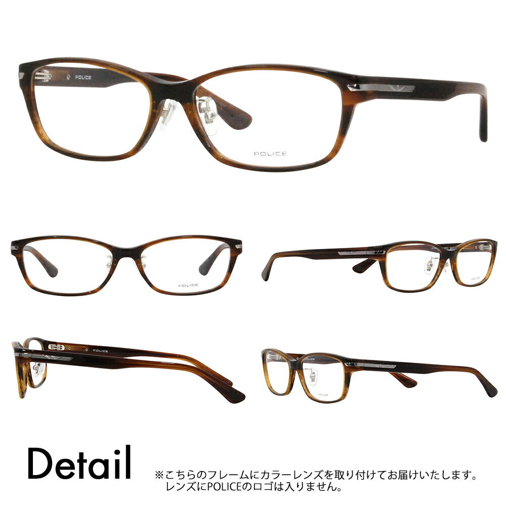 [Authorized Retailer] Police Glasses Frame Sunglasses Color Lens Set VPLL94J 06WQ 55 POLICE Men's 2023 Model Wellington Square Japan Model Cell 40th Anniversary Model Fashion Glasses Glasses 