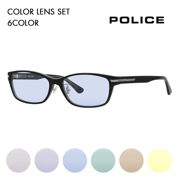 [Authorized Retailer] Police Glasses Frame Sunglasses Color Lens Set VPLL94J 0700 55 POLICE Men's 2023 Model Wellington Square Japan Model Cell 40th Anniversary Model Fashion Glasses Glasses 