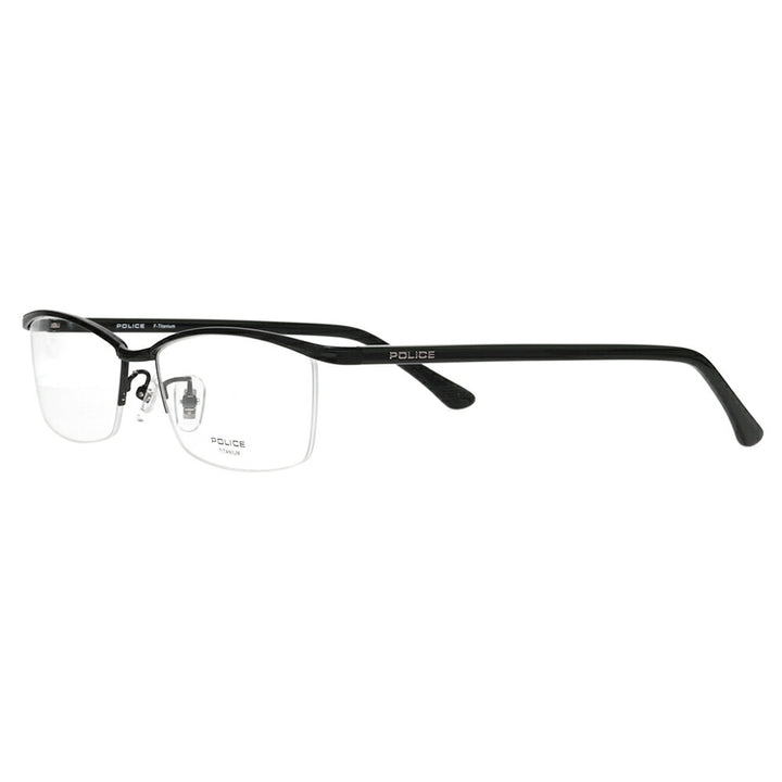 [Authorized Retailer] Police Glasses Frames Sunglasses Visible Light Photochromic Lens Set VPLN69J 0530 56 POLICE HOLT/HOYA SENSITY DARK SHINE Sensity Dark Shine Mirror Square Men's Titanium Japan Model Fashion Glasses 